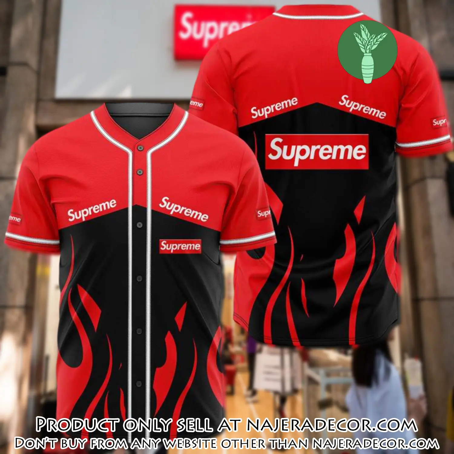 Supreme baseball jersey shirt luxury bjs1233 njr1800155